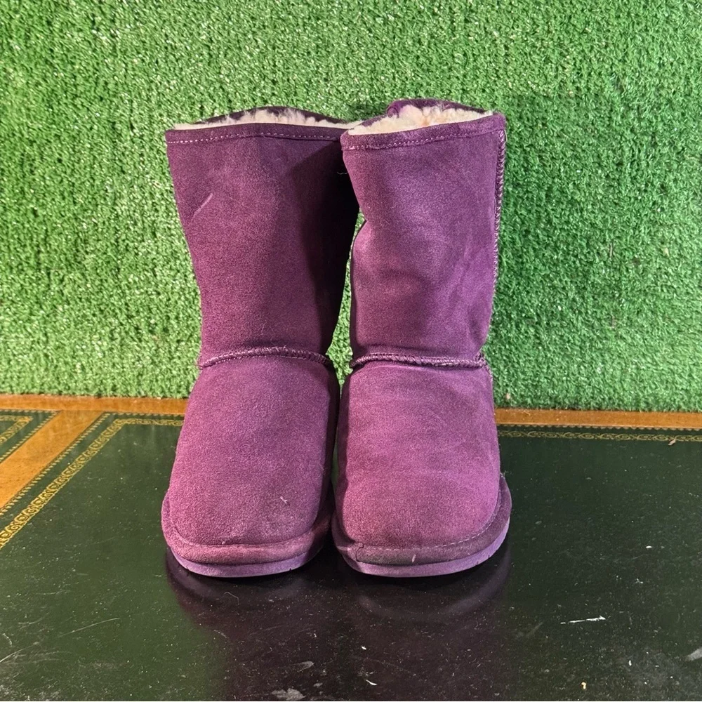Bearpaw Eva Short Plum Boots Women’s Size 8 - Picture 2 of 6